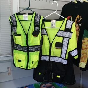 Women's Bundle High-Visibility Neon Yellow Safety Utility Tank -